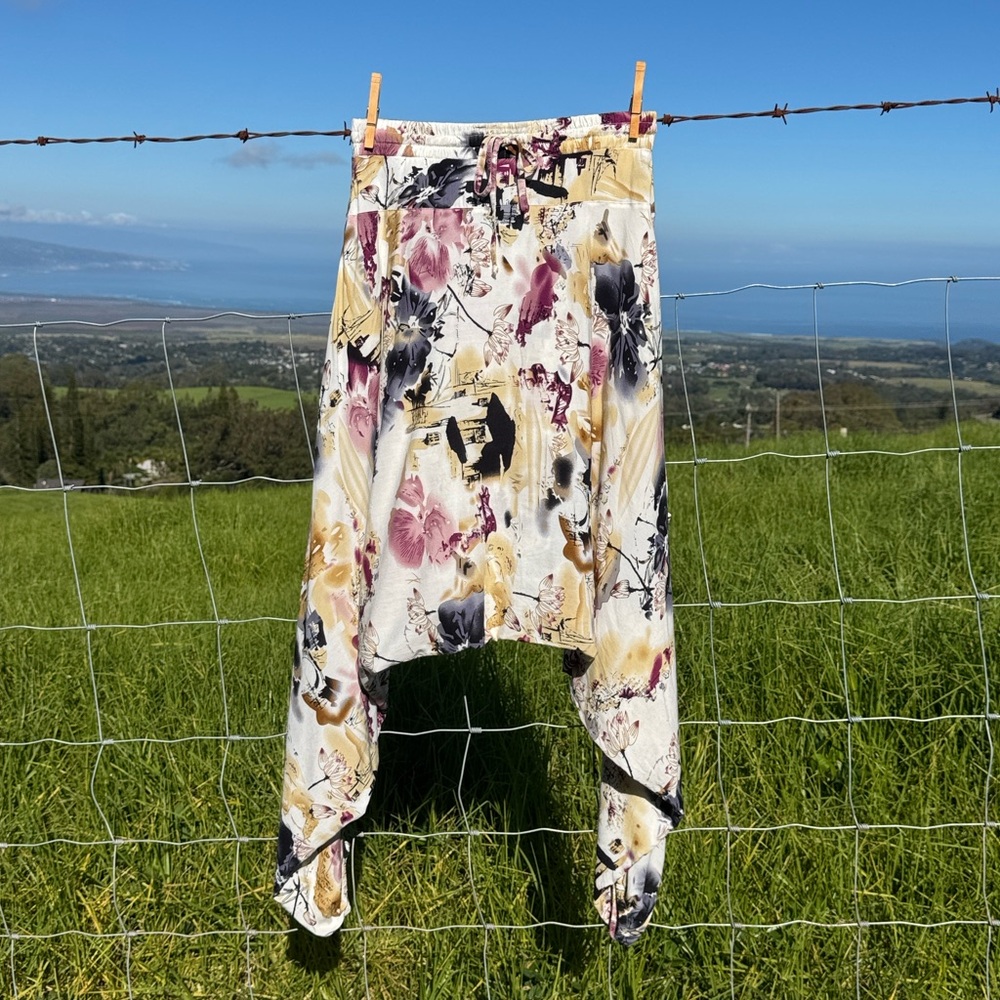 Buddha Pants FLOWER SAVANNAH HAREM PANT Sakura Yoga Xs - Picture 2 of 10